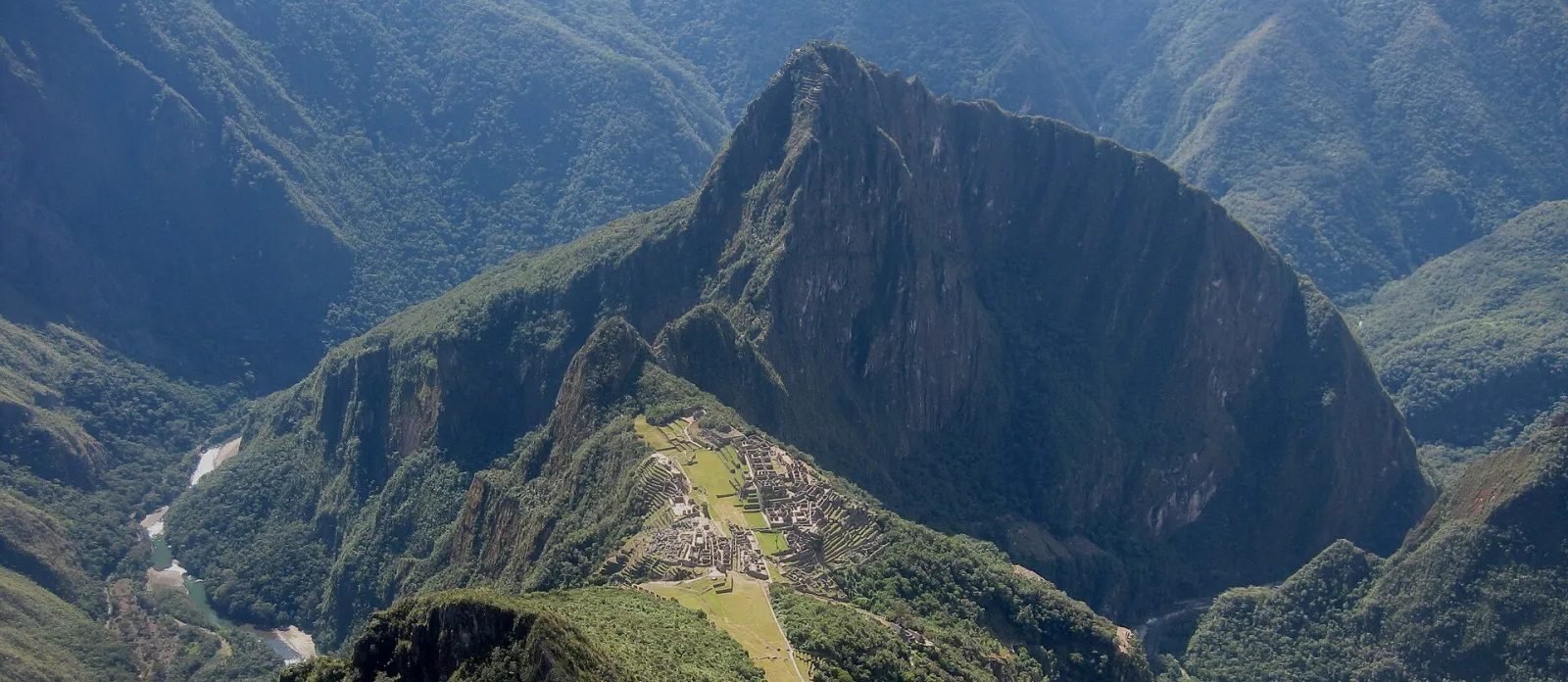 Machu Picchu with Huayna Picchu behind