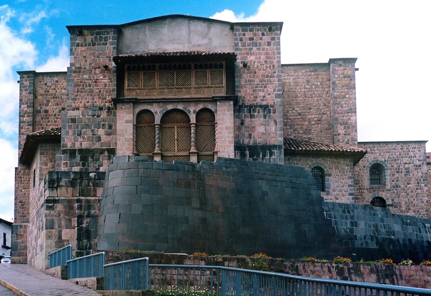 Inca stonework inside Qorikancha