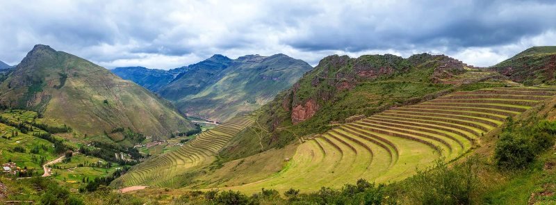 Sacred Valley landscape on the Chinchero plateau