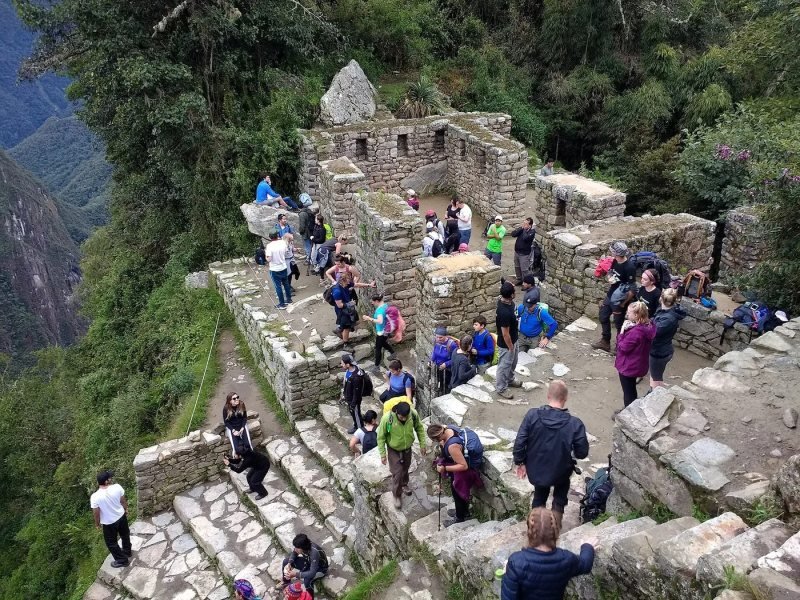 Sun Gate trail above Machu Picchu