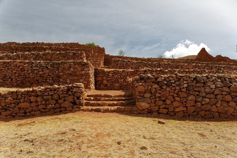 Rough fieldstone walls of the Wari site of Pikillacta